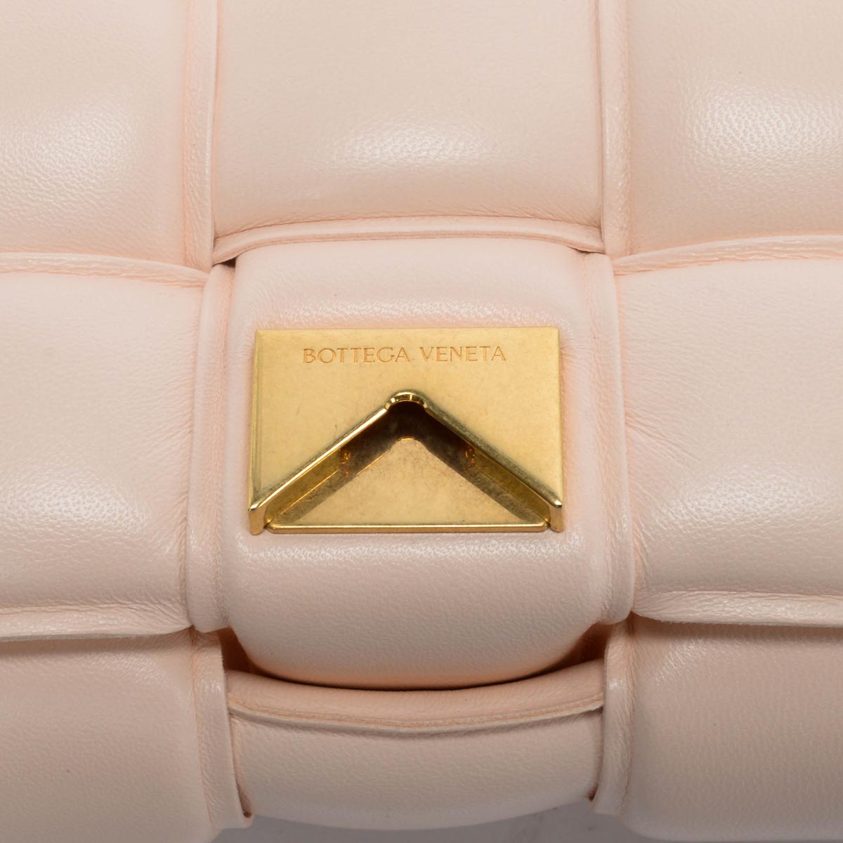 Bottega Veneta Melon Washed Intreccio Lambskin Padded Cassette Bag