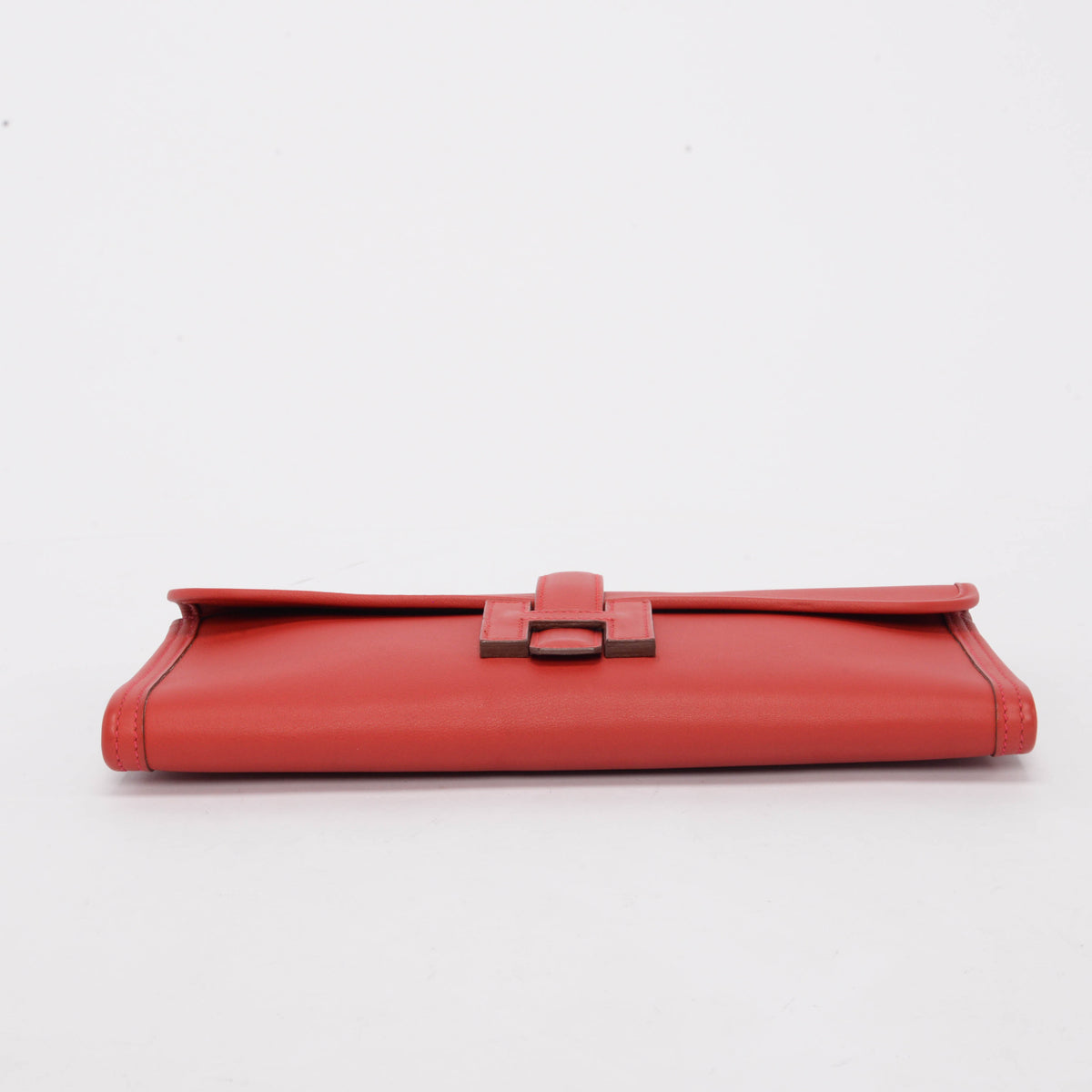 Hermes Rouge Casaque Swift Jige 29 Clutch