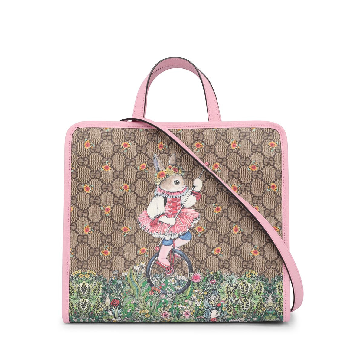 Gucci x Yuko Higuchi Pink GG Supreme Rabbit Tote