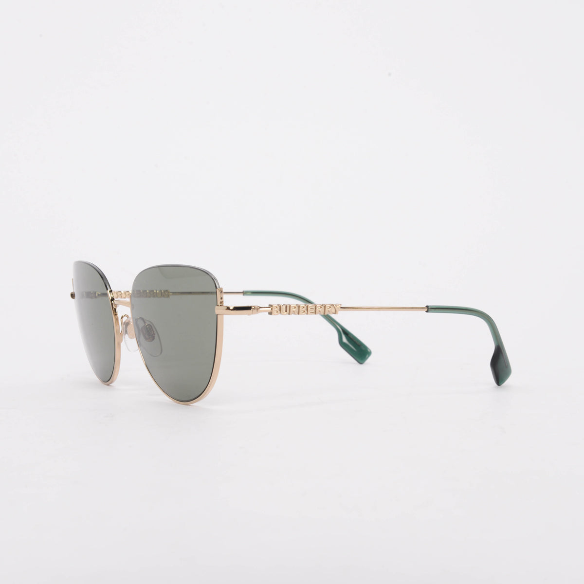 Burberry Green & Gold Harper Sunglasses