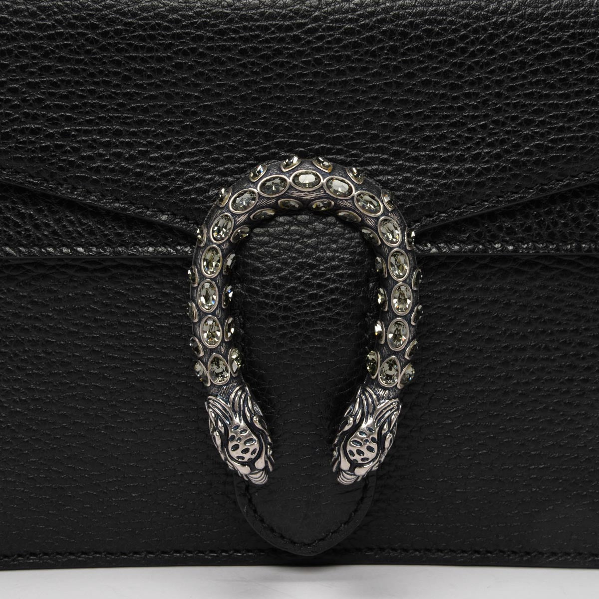 Gucci Black Grained Calfskin Dionysus Mini Bag