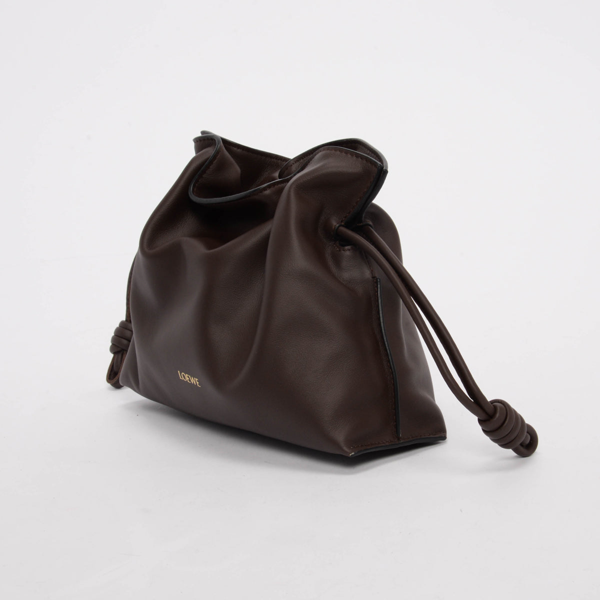 Loewe Chocolate Nappa Calfskin Mini Flamenco Bag