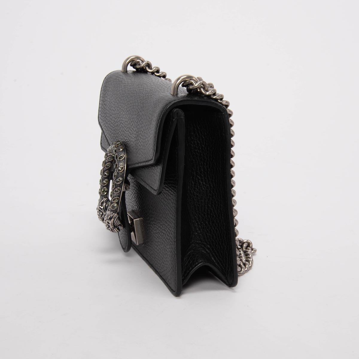 Gucci Black Grained Calfskin Dionysus Mini Bag