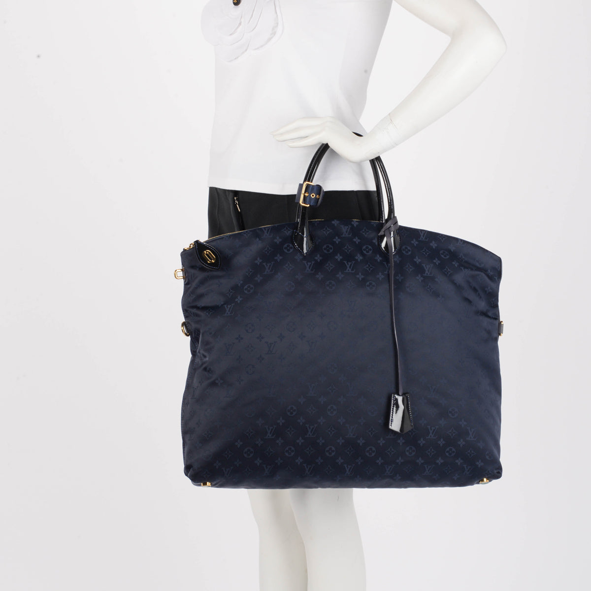 Louis Vuitton Navy Monogram Desire Vertical Lockit GM Tote