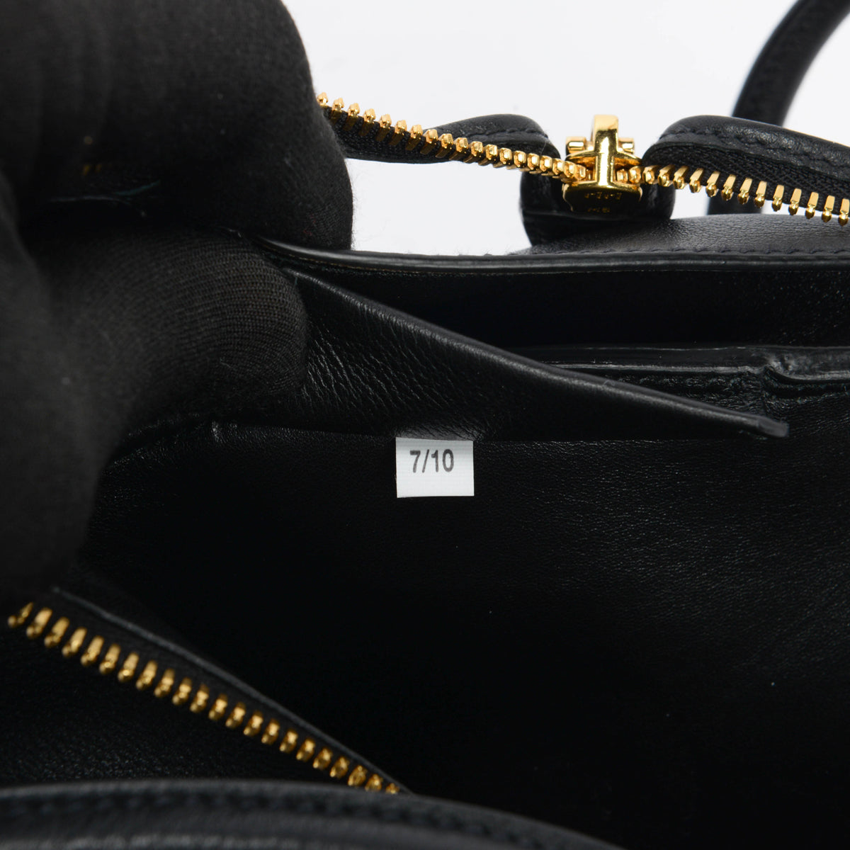 Prada Black Soft Grain Calfskin Medium Shoulder Bag