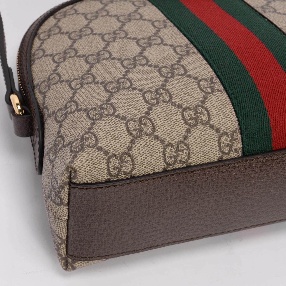 Gucci Brown GG Supreme Small Ophidia Shoulder Bag