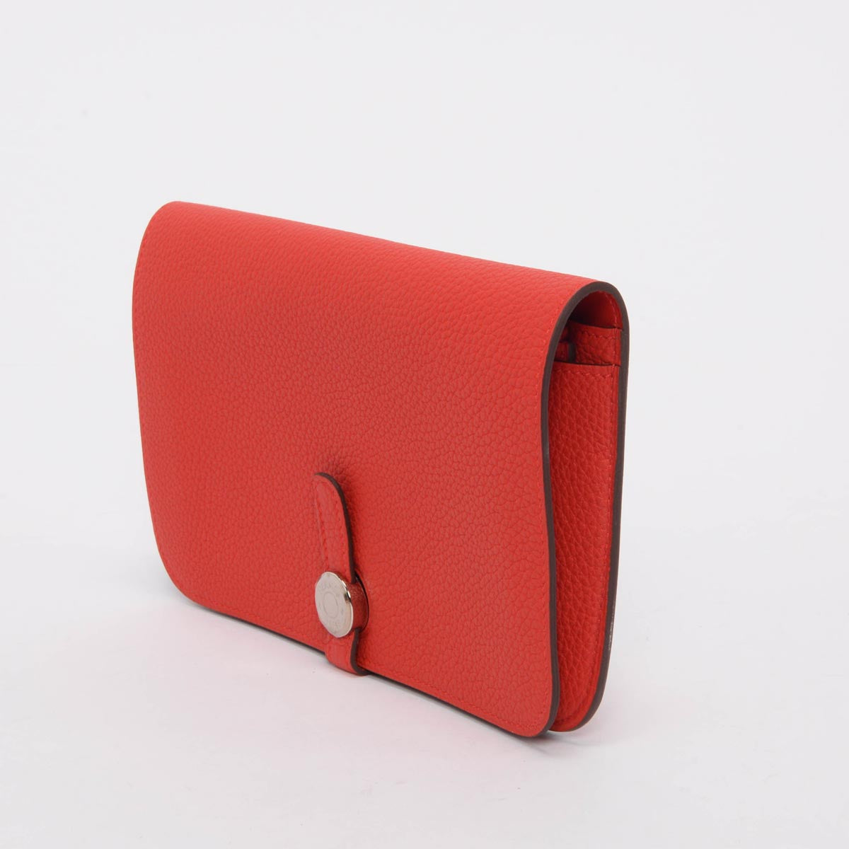 Hermes Rouge de Coeur Togo Dogon Duo Wallet