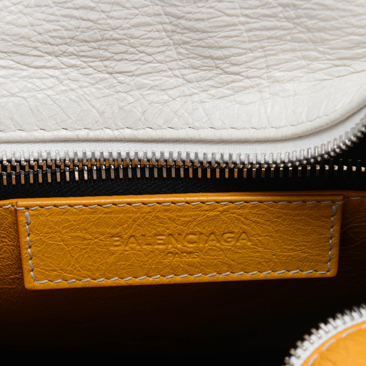 Balenciaga Yellow Arena Lambskin XS Bazar Shopper Tote