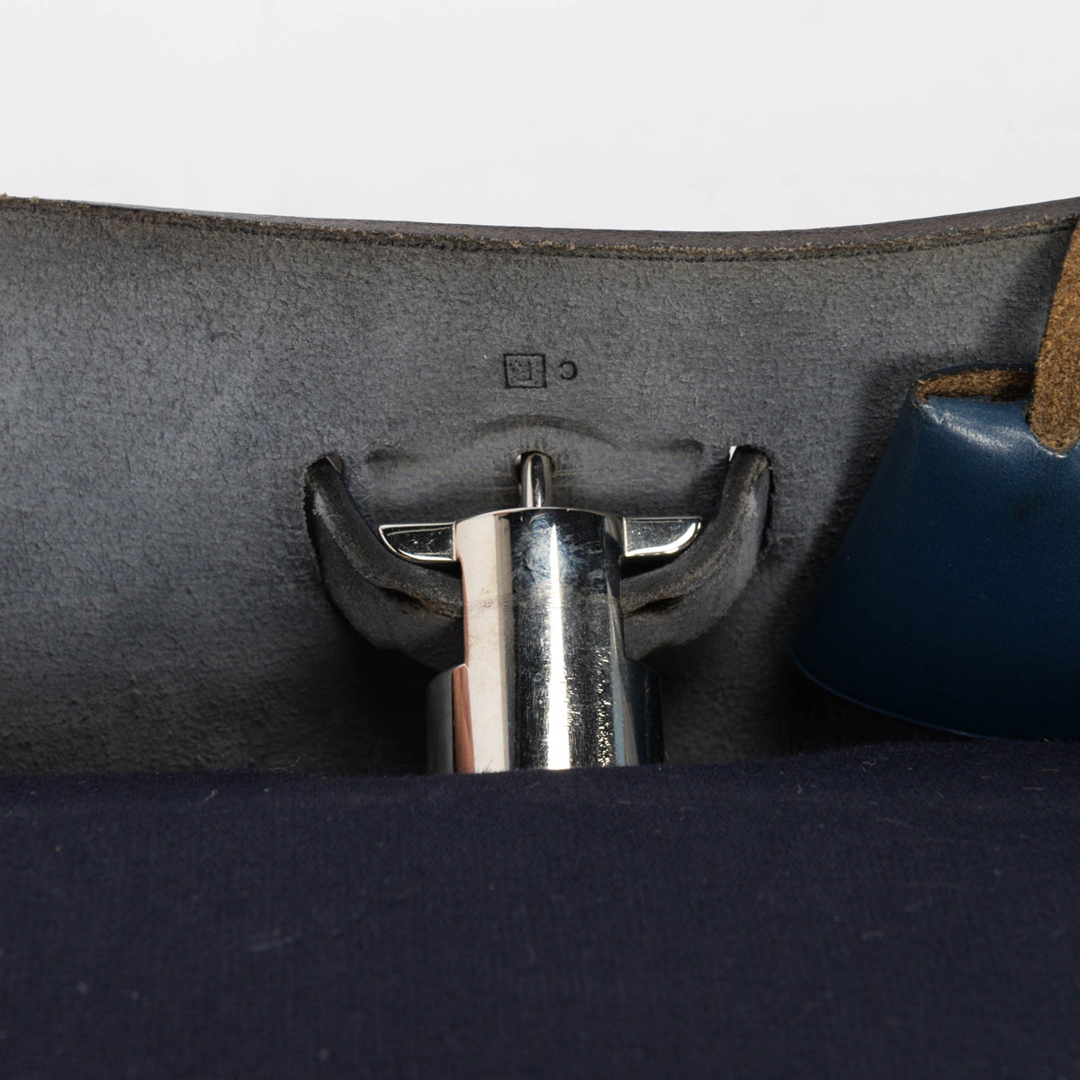 Hermes Navy Canvas Herbag MM 2 in 1