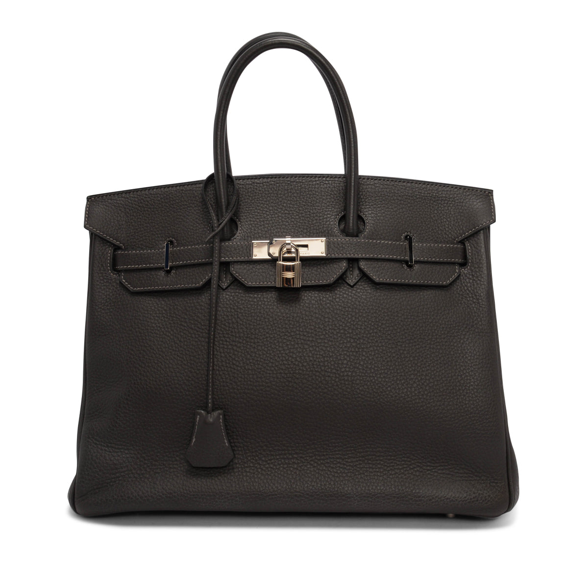 Hermes Graphite Clemence Birkin 35 PHW