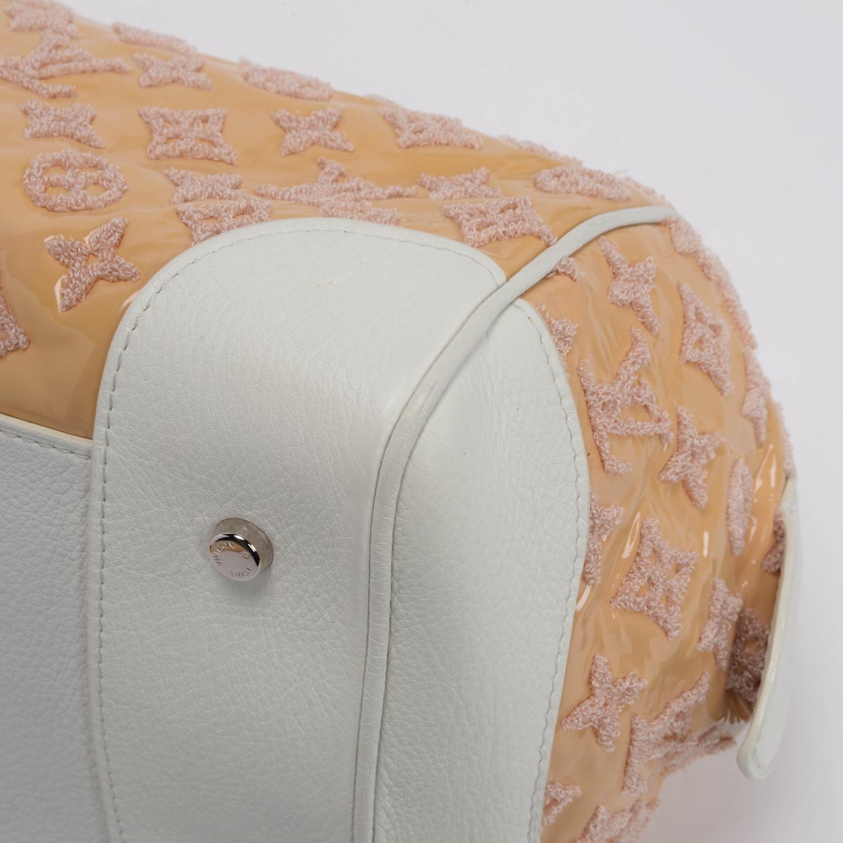 Louis Vuitton Rose Monogram Bouclettes Speedy Round Bag