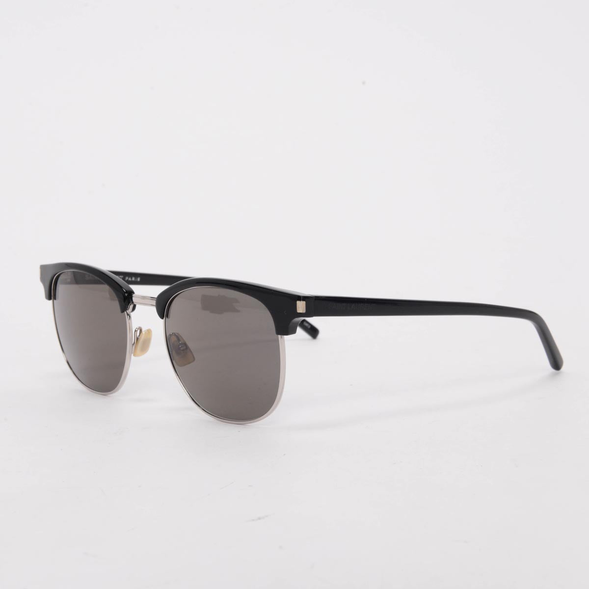 Saint Laurent Black Half Frame Sunglasses