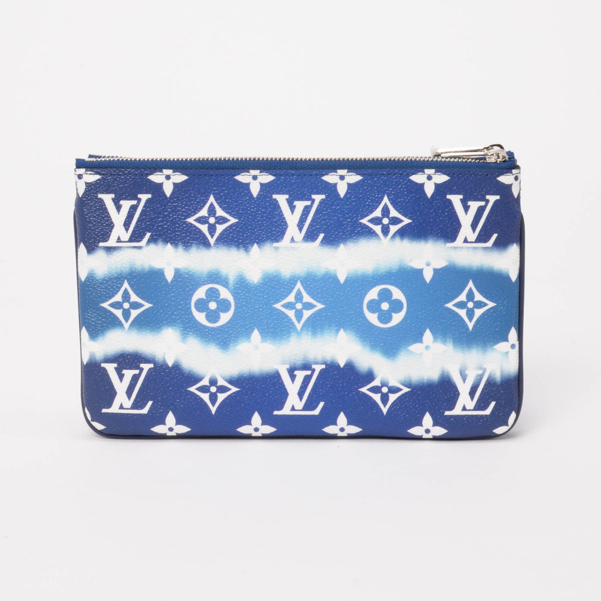 Louis Vuitton Blue Monogram Giant Escale Double Zip Pochette