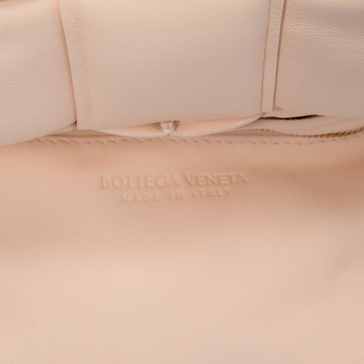 Bottega Veneta Melon Washed Intreccio Lambskin Padded Cassette Bag
