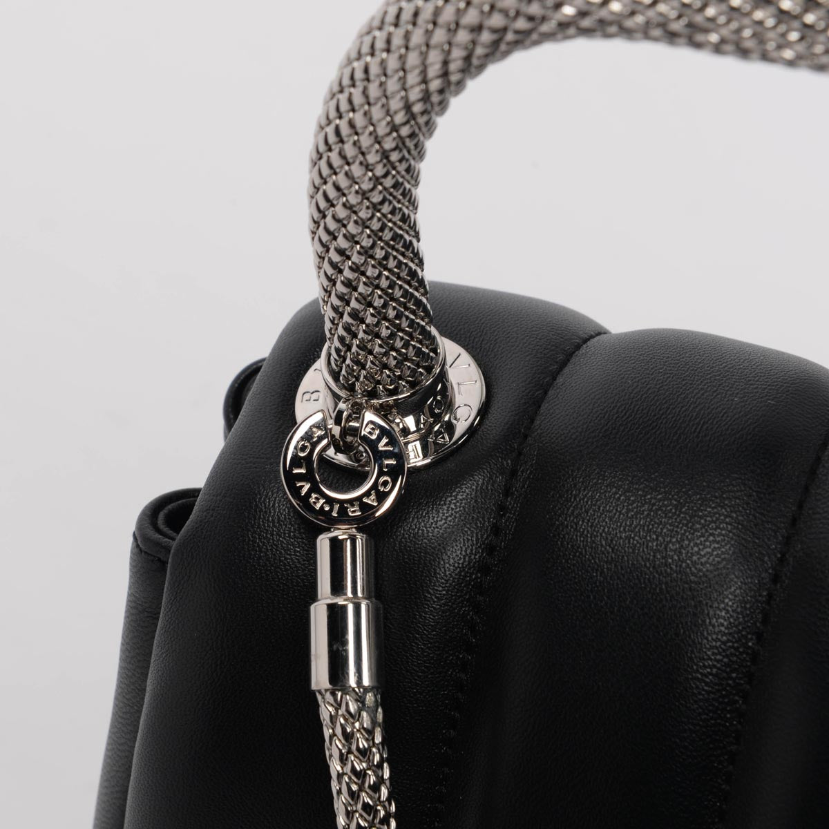 Bulgari x Ambush Black Quilted Nappa Serpenti Bag