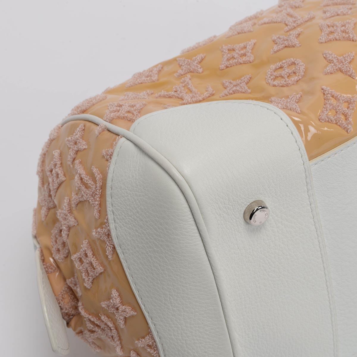 Louis Vuitton Rose Monogram Bouclettes Speedy Round Bag