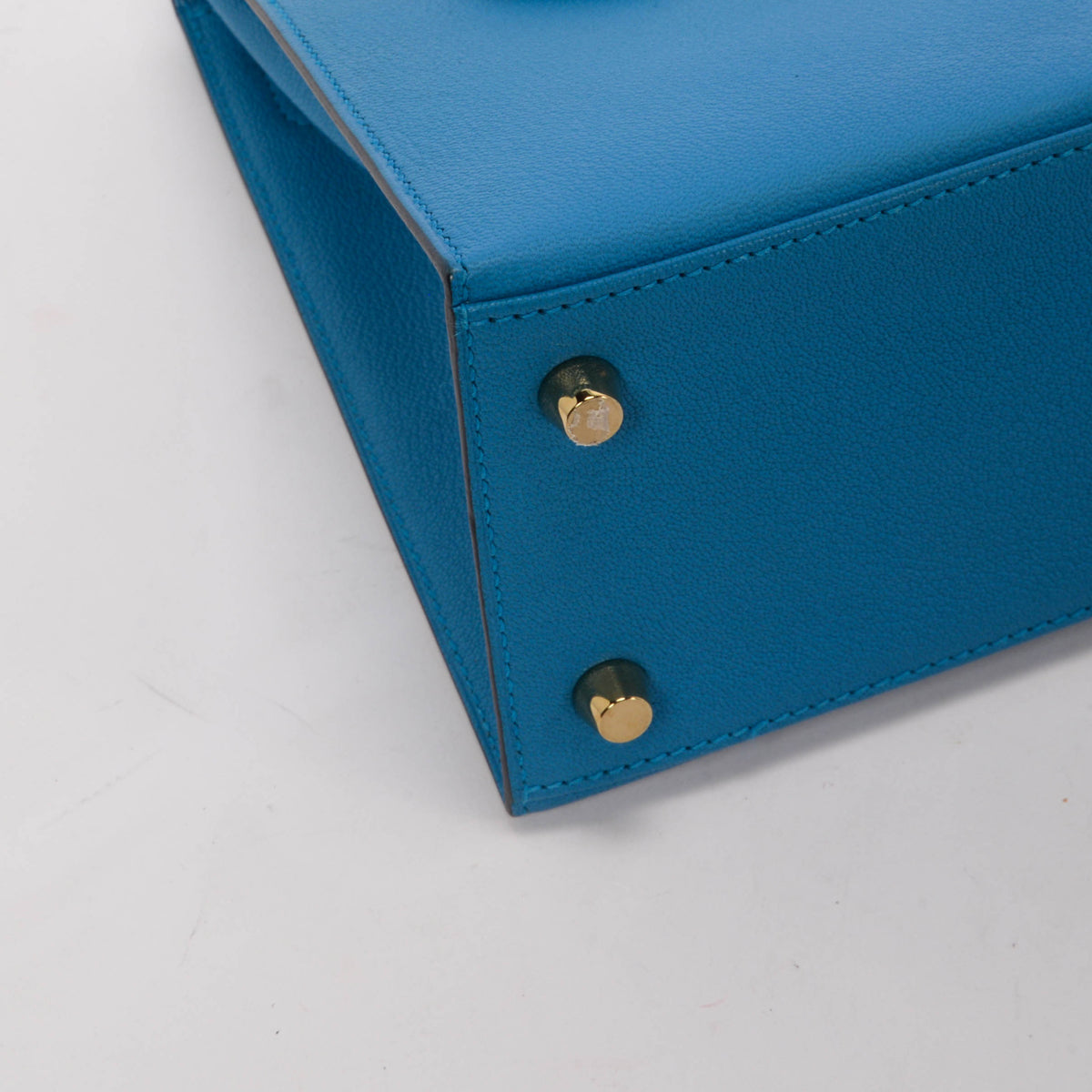 Hermes Blue Zanzibar Chevre Chandra Kelly 25