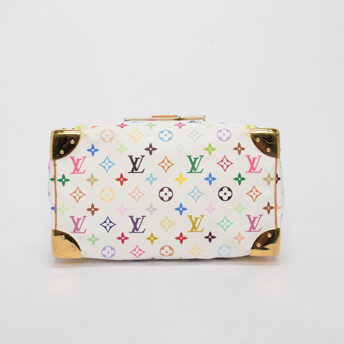 Louis Vuitton White Multicolore Monogram Speedy 30