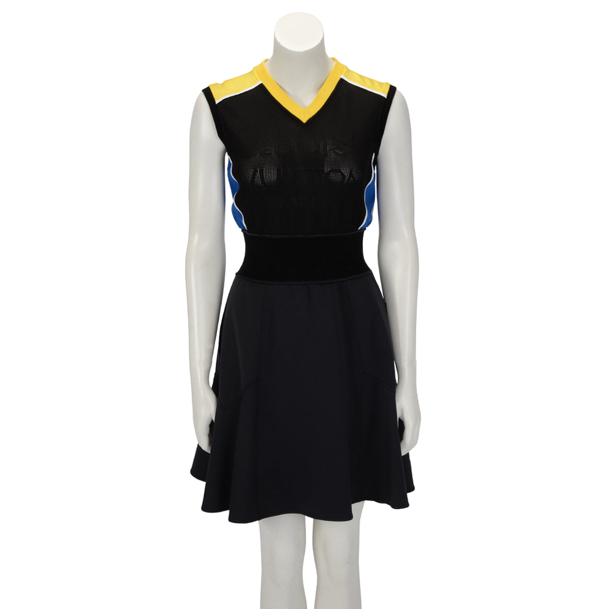 Louis Vuitton Black Knit Colourblock Mini Dress S