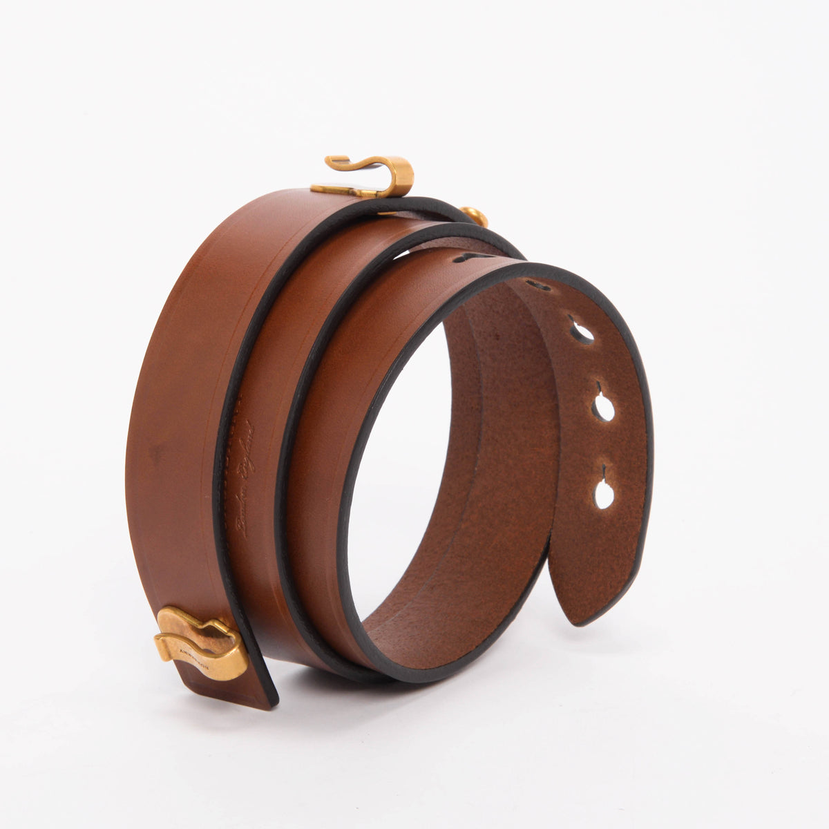 Burberry Tan Calfskin Ashmore Belt