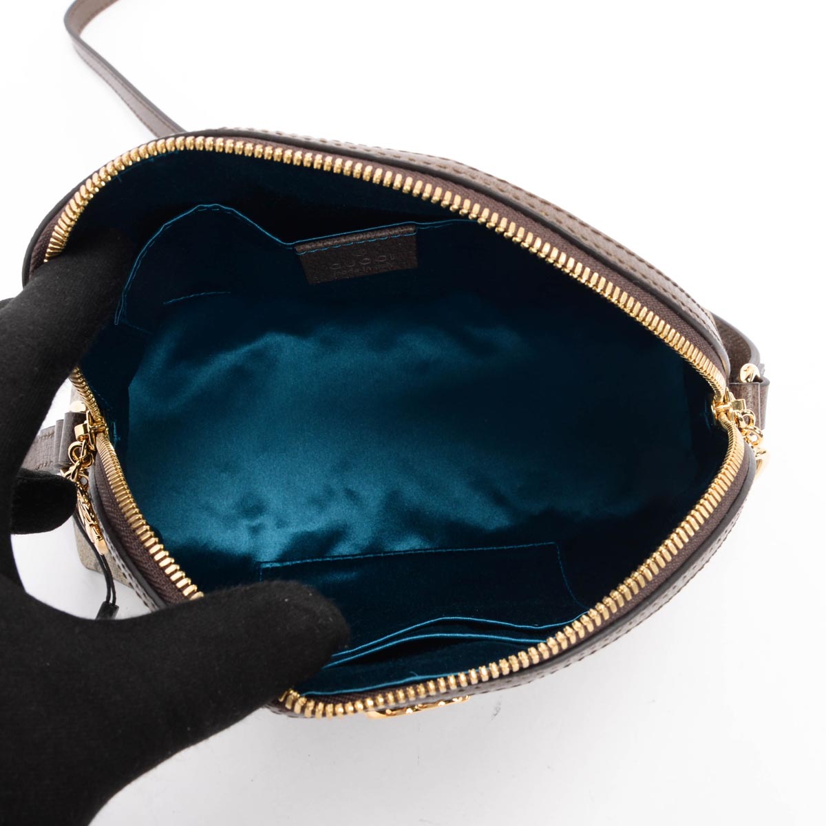 Gucci Brown GG Supreme Small Ophidia Shoulder Bag