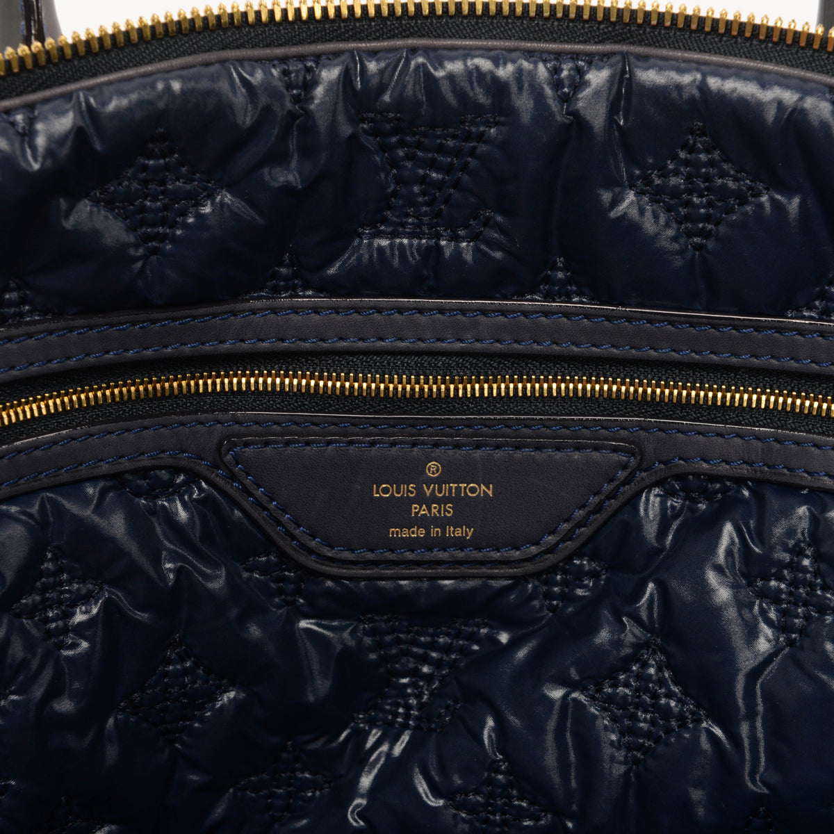 Louis Vuitton Navy Monogram Desire Vertical Lockit GM Tote