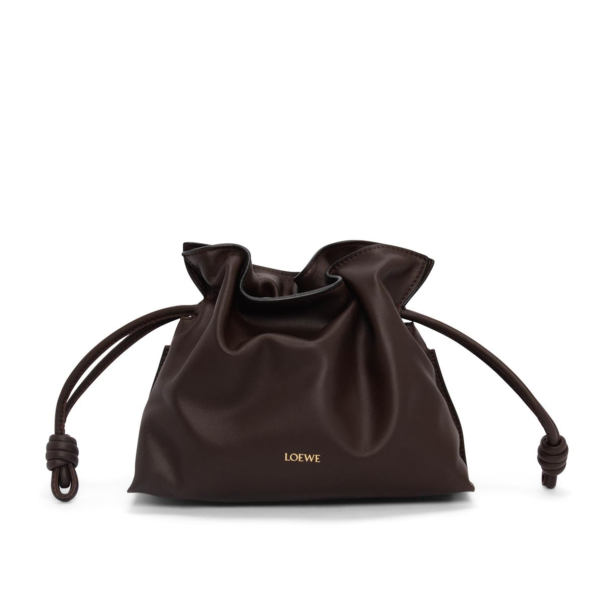 Loewe Chocolate Nappa Calfskin Mini Flamenco Bag