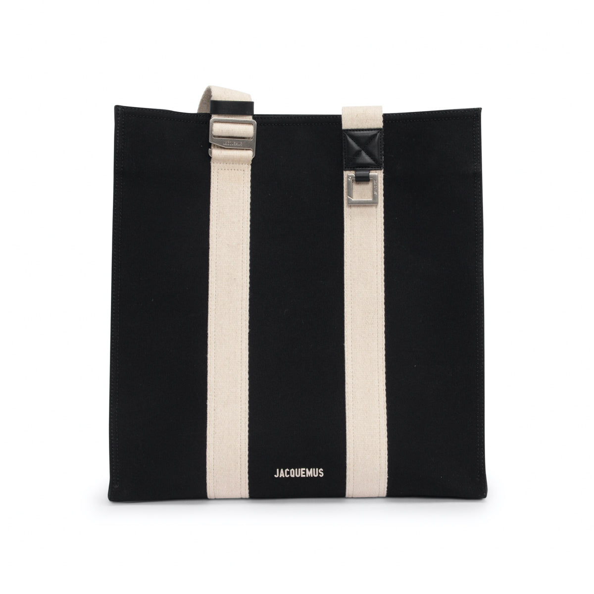 Jacquemus Black Canvas Le Cabas Cuerda Tote