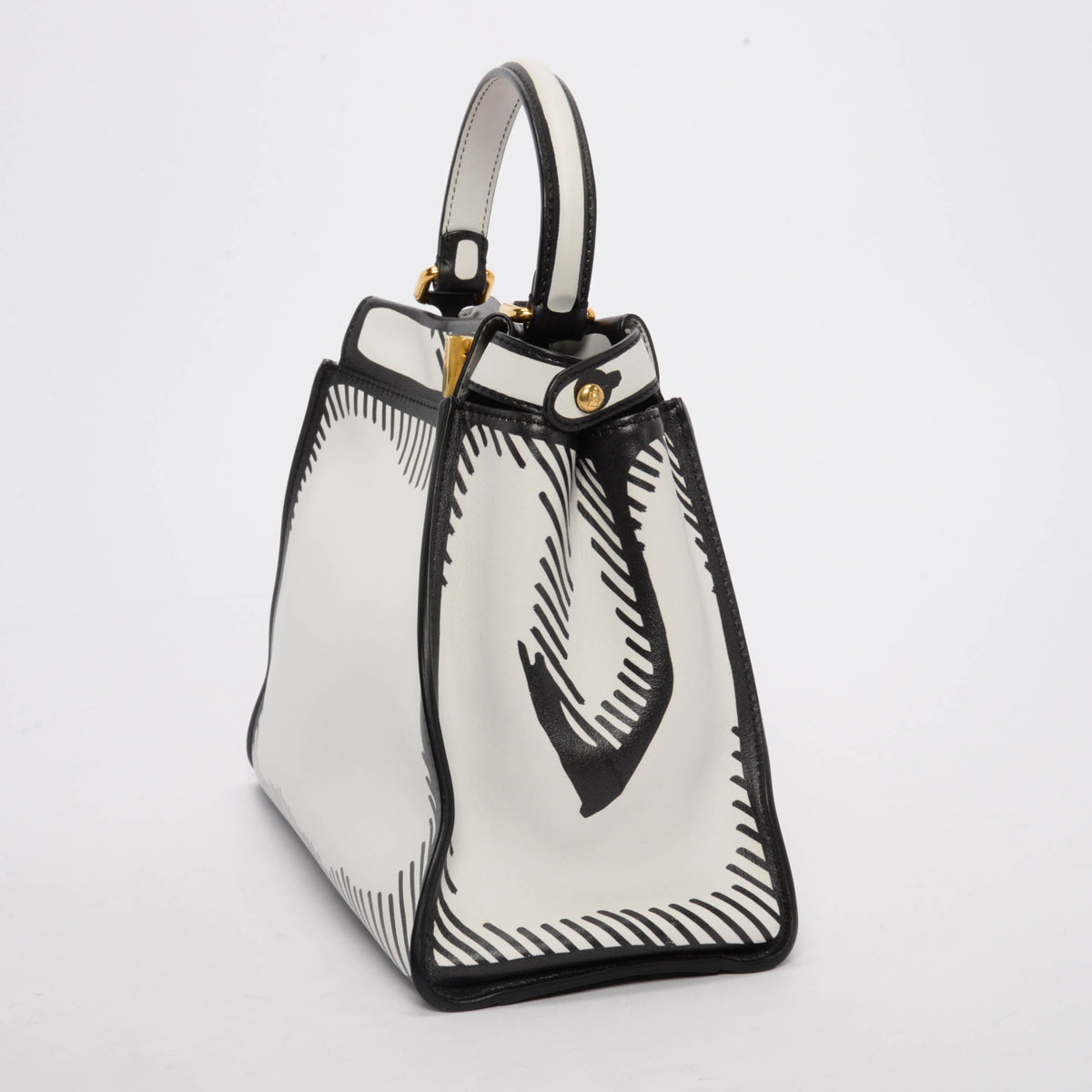 Fendi x Joshua Vides White Calfskin California Sky Peekaboo Bag