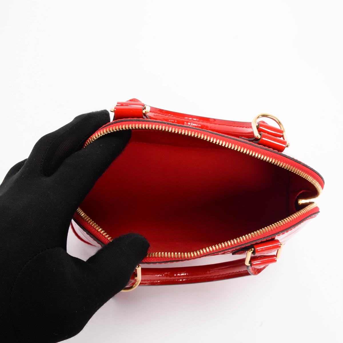 Louis Vuitton Red Vernis Alma BB