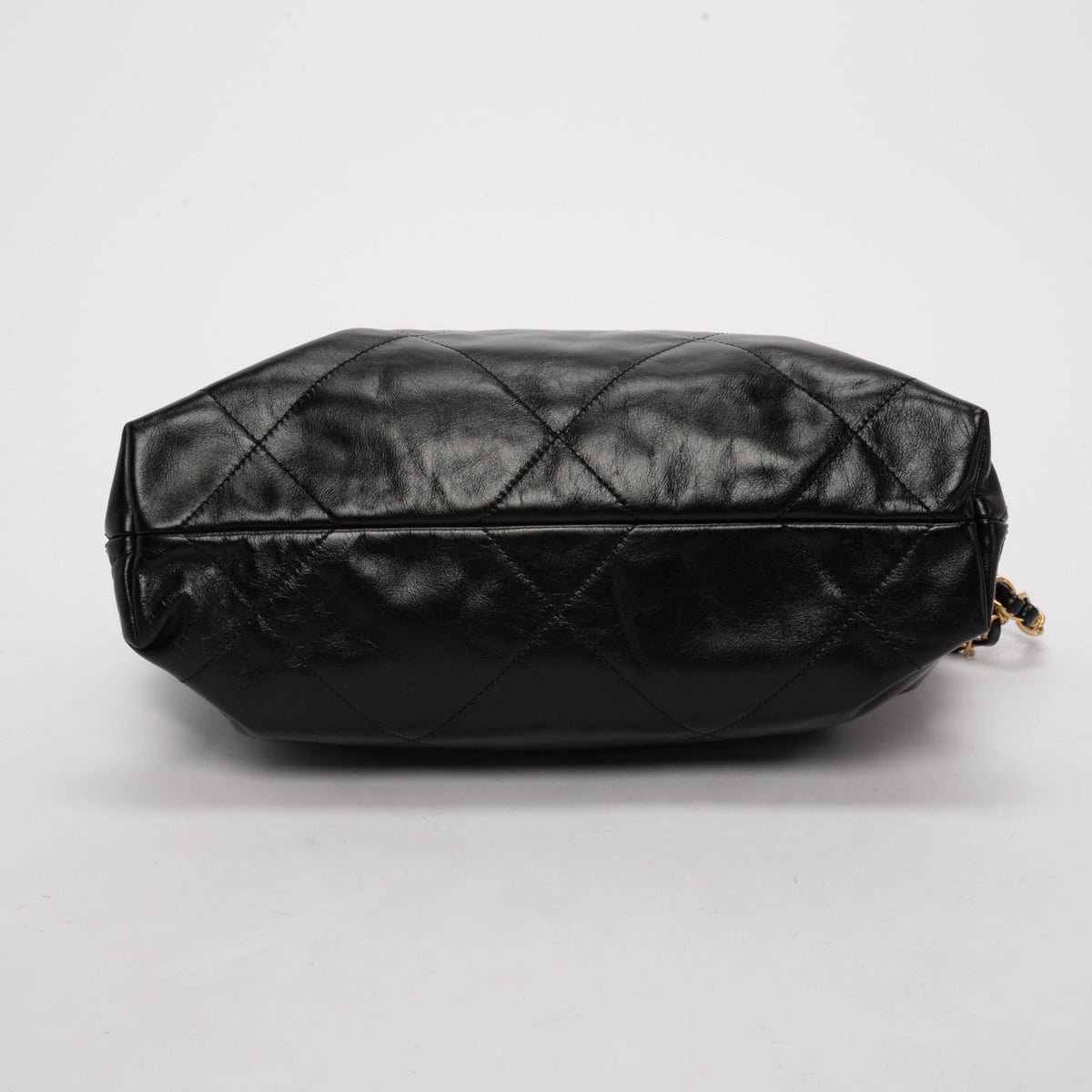 Chanel Black Shiny Calfskin Small 22 Bag