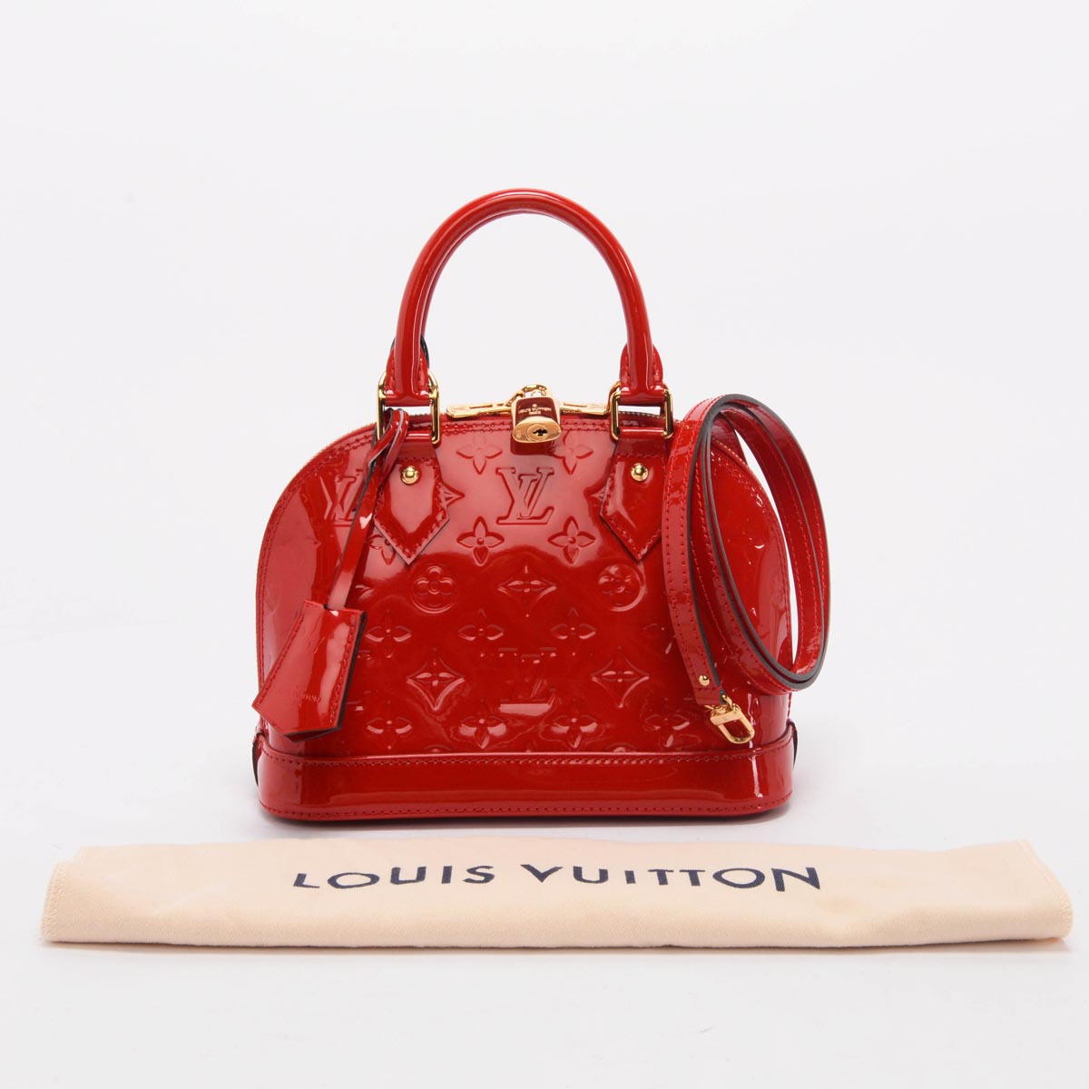 Louis Vuitton Red Vernis Alma BB