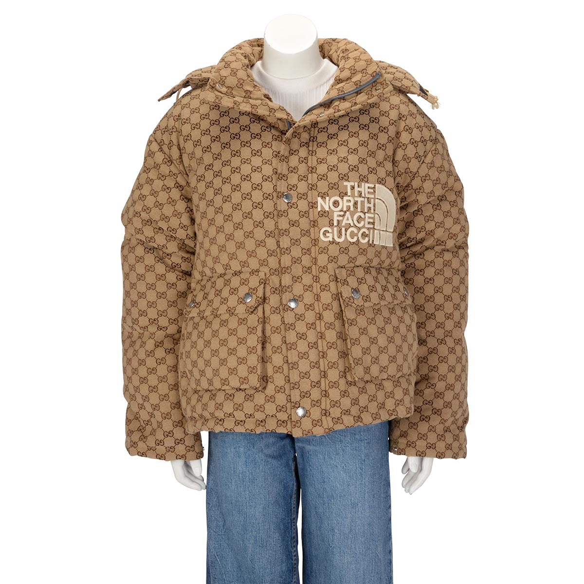 Gucci x North Face GG Canvas Bomber Jacket XL